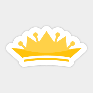 Golden Crown Shape Sticker